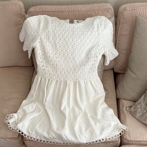 English Factory White Eyelet Dress BRAND NEW! no tags